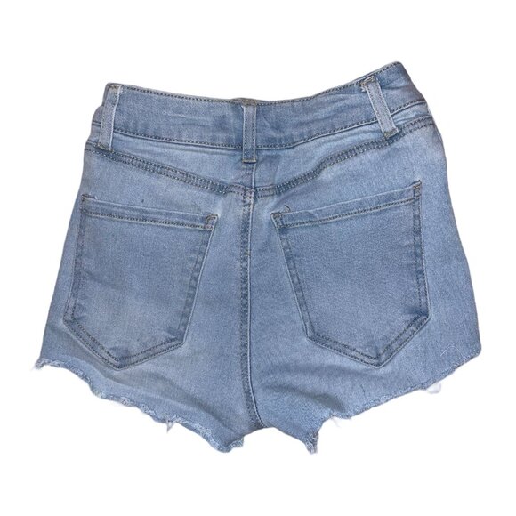 Stretchy light wash jean shorts 00 - Picture 2 of 2